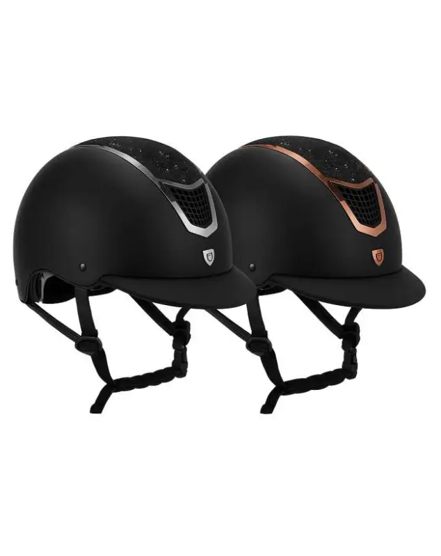 CASCO EQUESTRO STRASS E VISIERA CORTA Bestseller