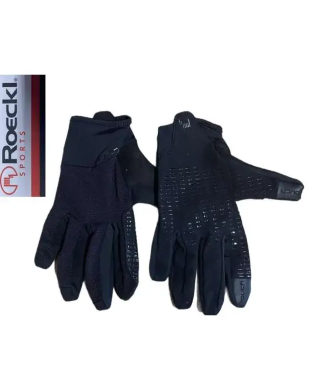 GUANTI DA EQUITAZIONE ROECKL LIER NERO GRIP Consegna Rapida