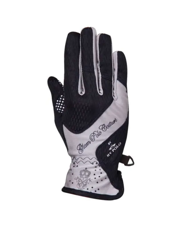Nuova Collezione GUANTI DA EQUITAZIONE HV POLO CON STRASS