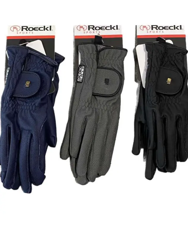 GUANTI PER EQUITAZIONE ROECKL GRIP MONOCOLORE Spedizione Espresso