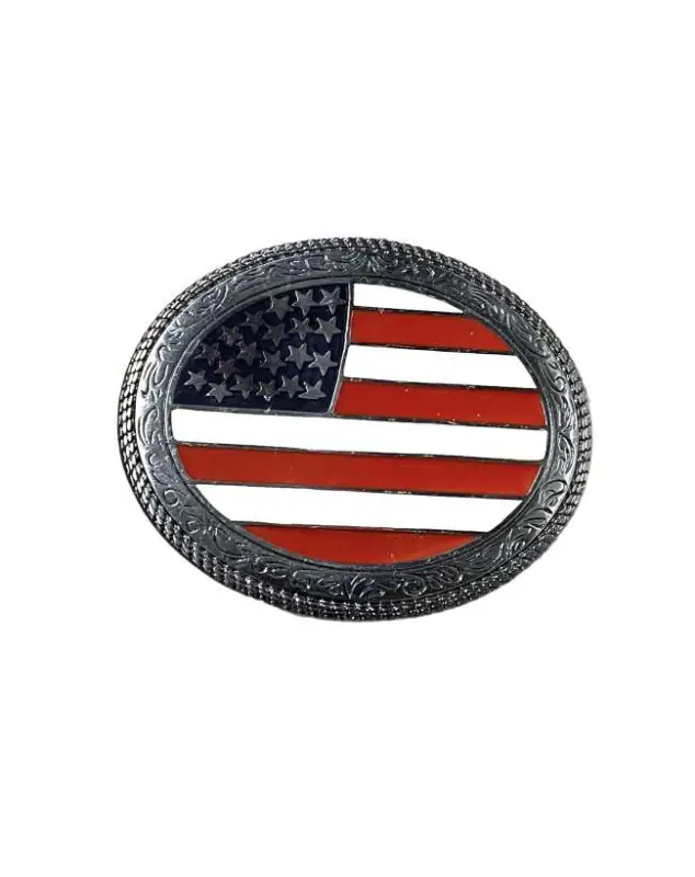 FIBBIA WESTERN BANDIERA AMERICA Esclusivo