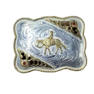 A Buon Prezzo FIBBIA WESTERN CON BRILLANTINI PER CINTURA