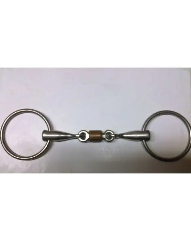 FILETTO AD ANELLI PER CAVALLO CON RULLO RAME Prezzo Basso