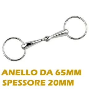 Consegna Rapida FILETTO AD ANELLI INOX CANNONE DA 20MM PIENO