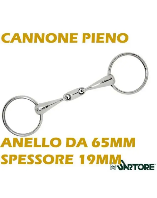 FILETTO AD ANELLI CON OLIVA CENTRALE E CANNONE DA 19MM Novità