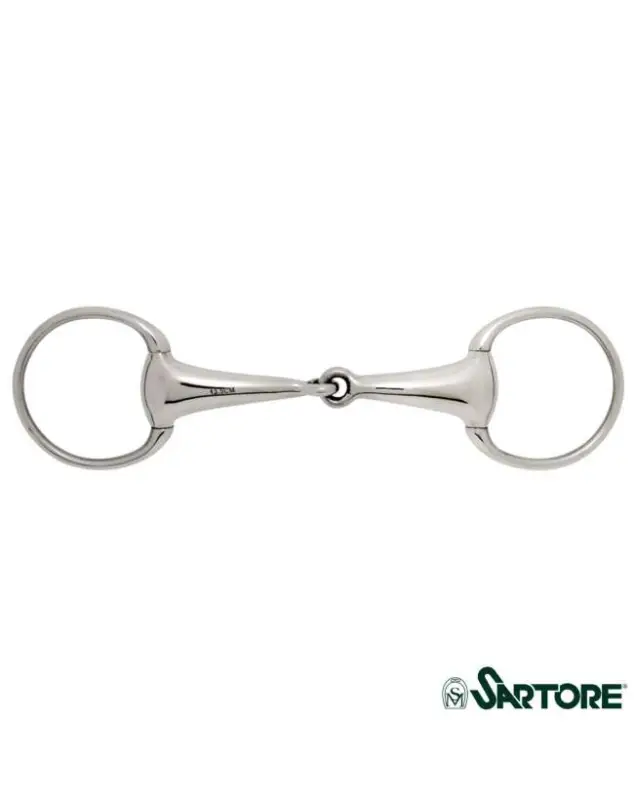 FILETTO DA CAVALLO AD OLIVA INOX VUOTO 26MM Pagamento Sicuro