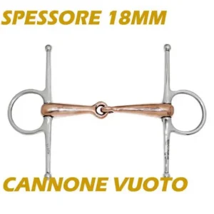 Esclusivo FILETTO PER CAVALLO AD ASTE IN RAME VUOTO