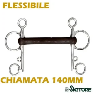 Più Venduto PELHAM INOX CON CANNONE IN GOMMA FLESSIBILE