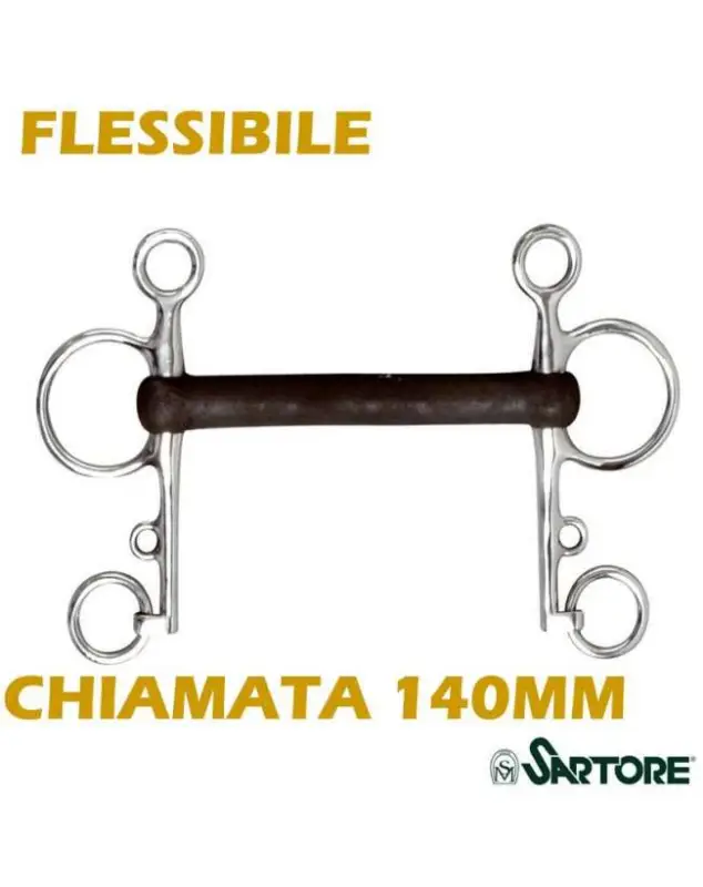 Più Venduto PELHAM INOX CON CANNONE IN GOMMA FLESSIBILE