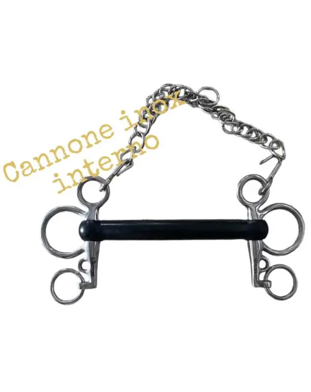 PELHAM INOX INTERO GOMMA ASTE CORTE Nuovo Arrivo