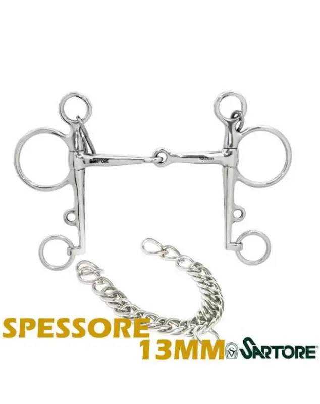 PELHAM INOX PIENO CANNONE DA 13MM Promozione Esclusiva