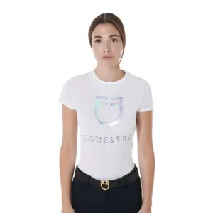 Offerta Speciale T-SHIRT EQUESTRO DONNA STAMPA MULTICOLORE