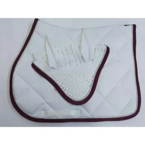 SOTTOSELLA CON CUFFIA BIANCO E BORDEAUX Super Prezzo
