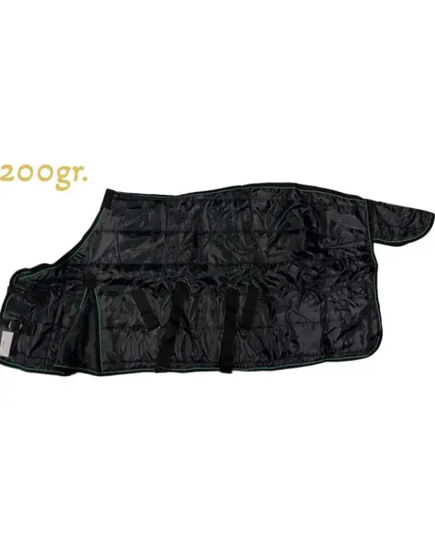 Offerta Speciale PIUMINO DA BOX NERO IMBOTTITO 200GR. PER CAVALLI