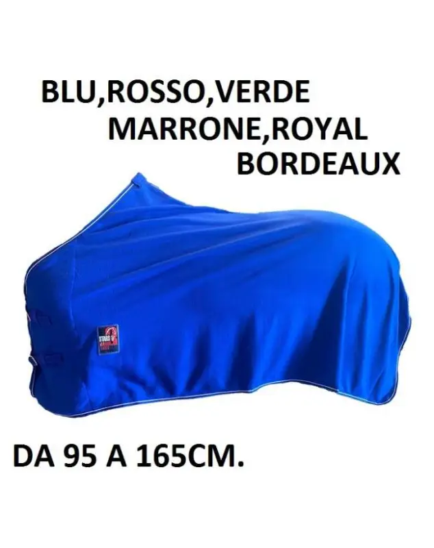 Promozione Esclusiva COPERTA IN PILE LINEA ECONOMICA CON FIBBIE INOX ANTERIORI
