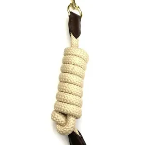 Prezzo Basso LUNGHINA CORDA BEIGE E CUOIO PER CAVEZZA