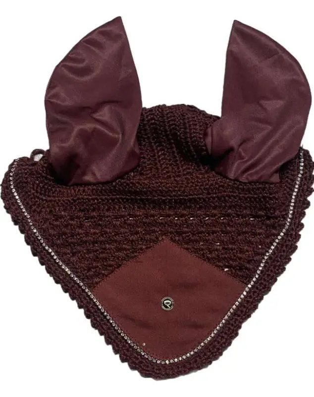 Affare CUFFIA COPRI ORECCHIE BORDEAUX CON BRILLANTINI