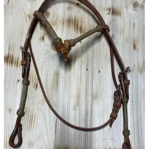 BRIGLIA WESTERN CUOIO FRONTALINO FIOCCO Ultime Pezzi
