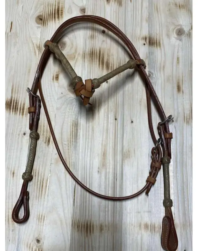 BRIGLIA WESTERN CUOIO FRONTALINO FIOCCO Ultime Pezzi