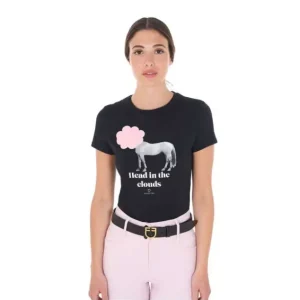 T-SHIRT EQUESTRO DONNA STAMPA GOMMATA Professionale