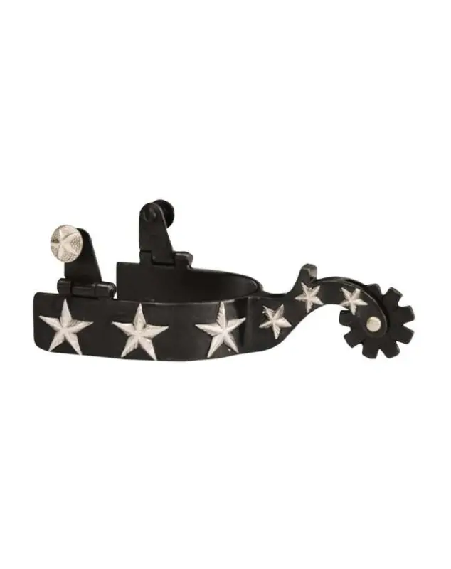 Economico SPERONI WESTERN IN FERRO CON STELLETTE