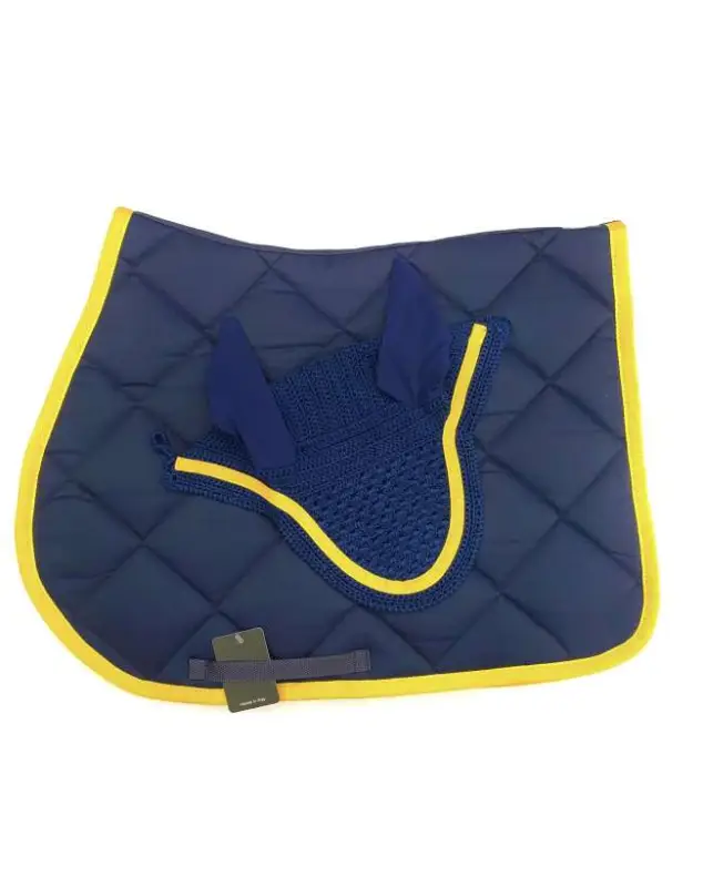 Offerta Speciale SOTTOSELLA BLU BORDO GIALLO CON CUFFIETTA