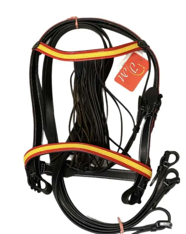 BRIGLIA SPAGNOLA IN CUOIO CON REDINI Must-Have