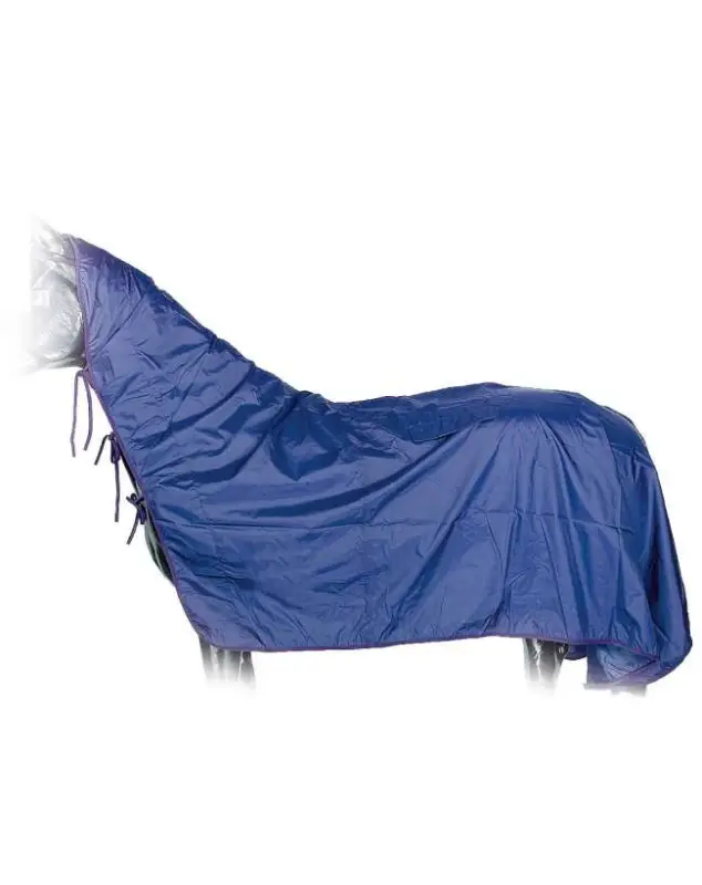 COPERTA IMPERMEABILE CON CAPPUCCIO PER CAVALLO Occasione