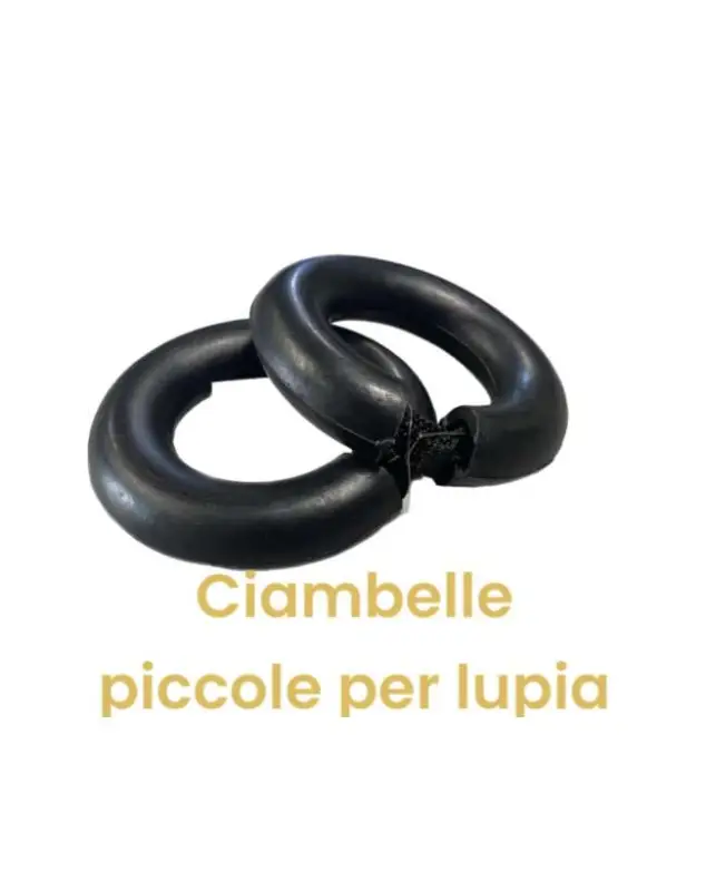 CIAMBELLE PICCOLE PER LUPIA CONFEZIONE DA 2 PEZZI Quantità Limitata
