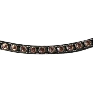 Compra Adesso FRONTALINO IN CUOIO CON PIETRE ROSA