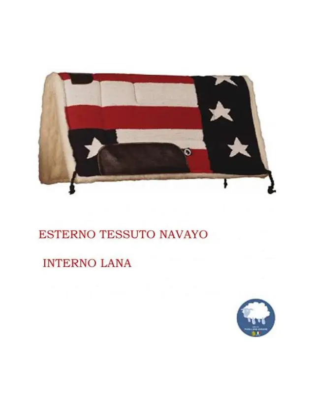 Occasione SOTTOSELLA WESTERN TESSUTO NAVAJO CON PURA LANA INTERNA