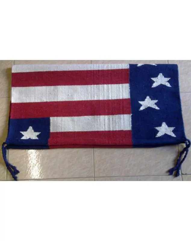 Offerta TAPPETINO WESTERN NAVAJO LANA E COLORI BANDIERA AMERICANA