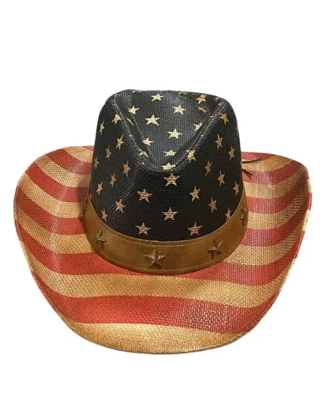 Quantità Limitata CAPPELLO WESTERN BULLHIDE OLD GLORY