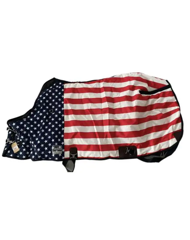 Sconto COPERTA DA PADDOCK 300GR. BANDIERA AMERICA
