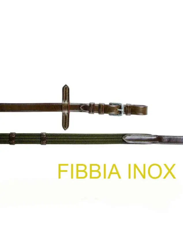 Ultima Occasione REDINI IN TELA E CUOIO EQUESTRO FIBBIE OTTONE