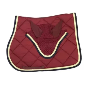 Promozione Esclusiva SOTTOSELLA E CUFFIA BORDEAUX PERSONALIZZATO