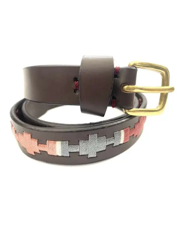 CINTURA IN CUOIO REVERSO LAVORAZIONI NYLON Novità