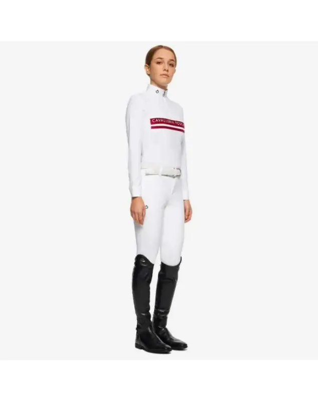 Miglior Prezzo POLO BAMBINA CAVALLERIA TOSCANA FLOCKED STRIPE