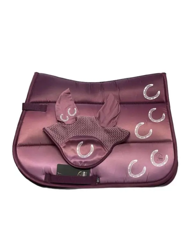 SOTTOSELLA E CUFFIA HKM PONY STAMPA GLITTER Offerta Speciale