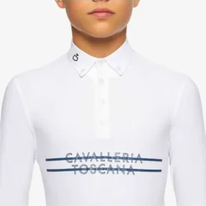 POLO CAVALLERIA TOSCANA MANICA LUNGA BAMBINO Reso Gratuito