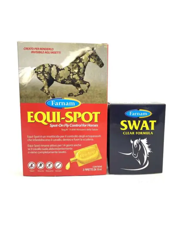 Spedito Oggi SWAT CREMA+EQUI-SPOT FIALE REPELLENTI PER CAVALLI