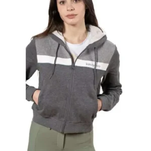 Offerta Limitata FELPA DISTINTO DONNA CROP CON CAPPUCCIO