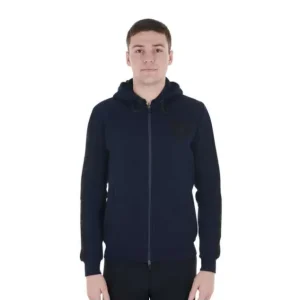 Occasione FELPA UOMO EQUESTRO CON CAPPUCCIO PILE INTERNO