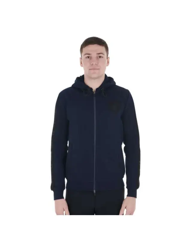 Occasione FELPA UOMO EQUESTRO CON CAPPUCCIO PILE INTERNO