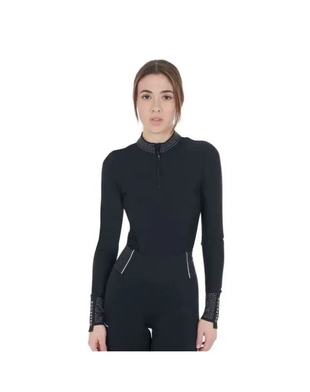 POLO DONNA EQUESTRO DA ALLENAMENTO CON STRASS Subito Disponibile