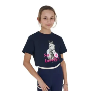 Economico T-SHIRT EQUESTRO BAMBINA SO LOVELY
