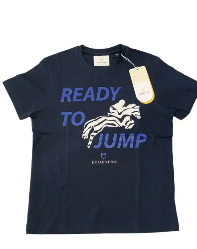 T-SHIRT EQUESTRO BAMBINA READY TO JUMP Nuovo Arrivo