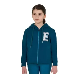 FELPA EQUESTRO BAMBINA ISTITUZIONALE CON CAPPUCCIO Ultima Occasione