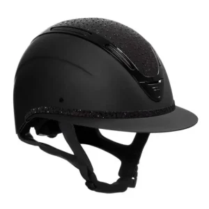 CASCO EQUESTRO APOCALYPSE CON VISIERA LARGA E STRASS Esclusivo