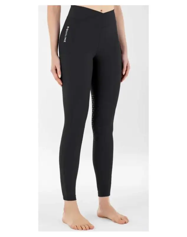 LEGGINGS DONNA EQUILINE A COSTINE GRIP AL GINOCCHIO Esclusivo